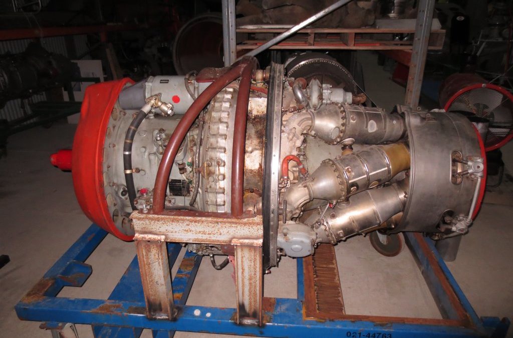 Récupération d’une turbine de Breguet Alizé.
