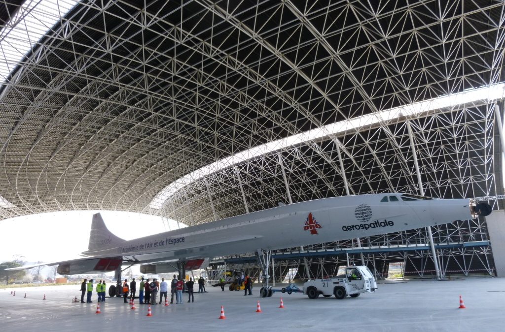 Entrée du Concorde dans Aeroscopia