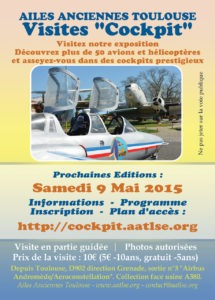 Affiche de la visite cockpit du 9 mai 2015